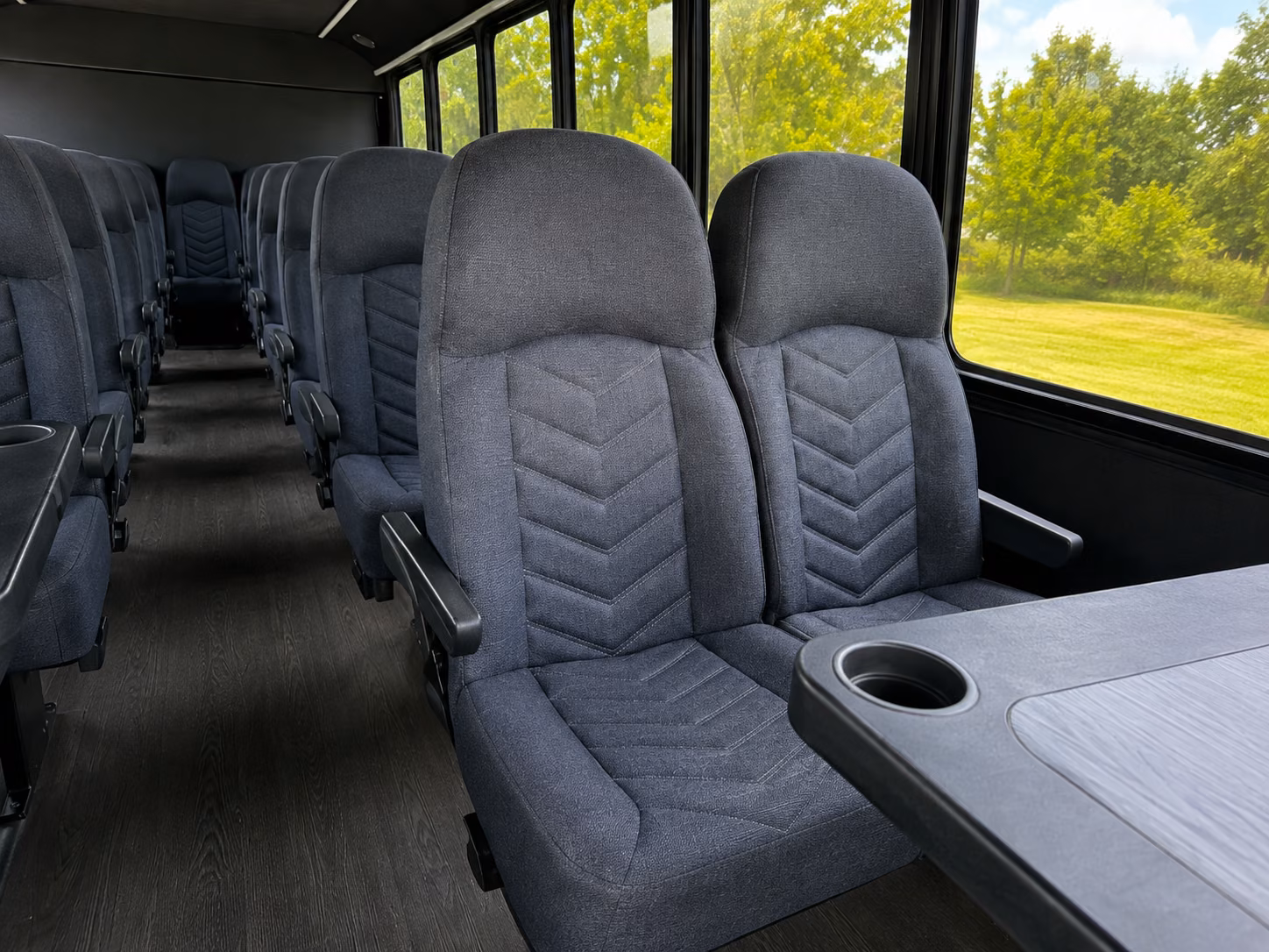 southfield 18 passenger minibus interior