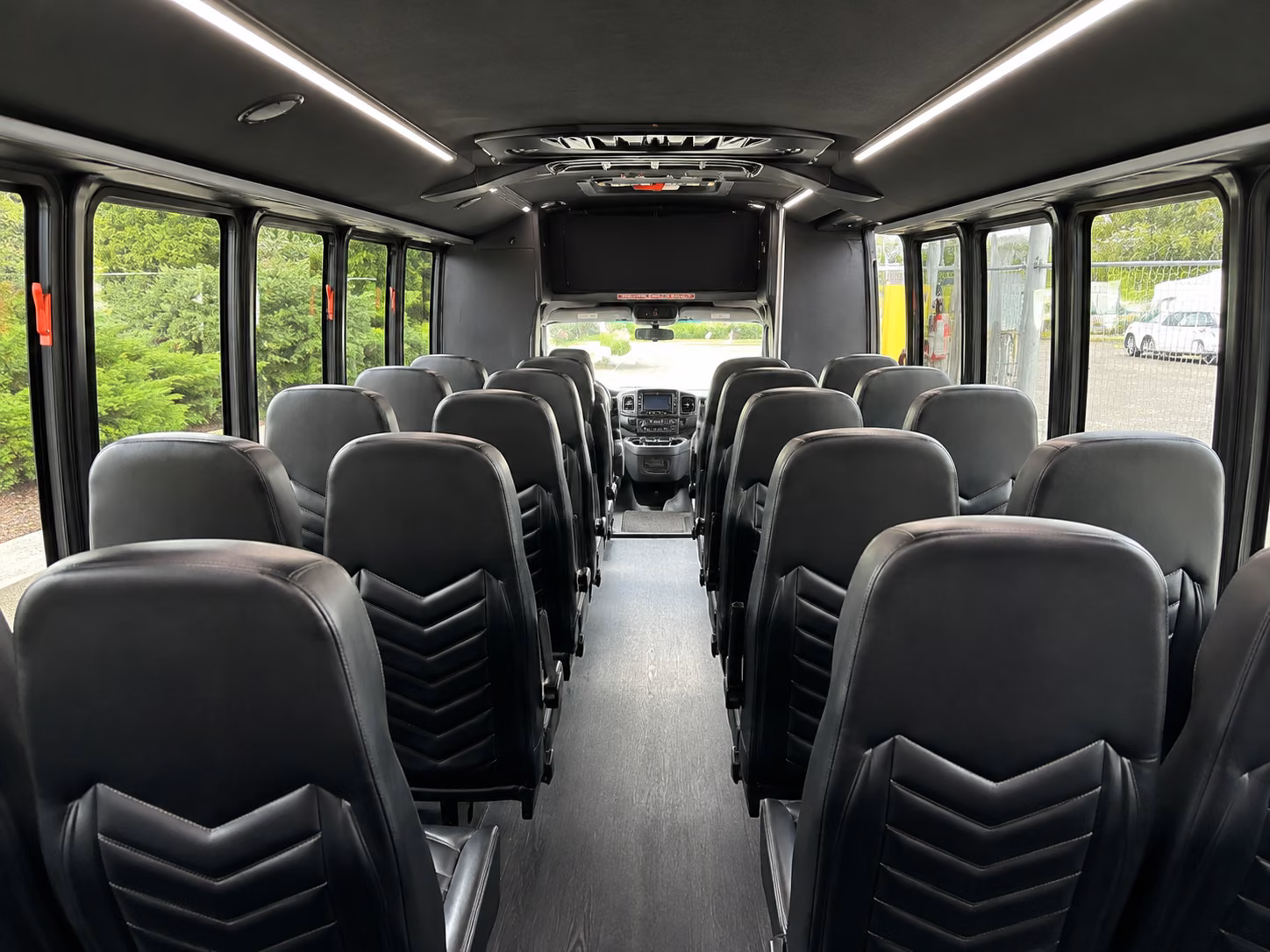 southfield 20 passenger minibus inside