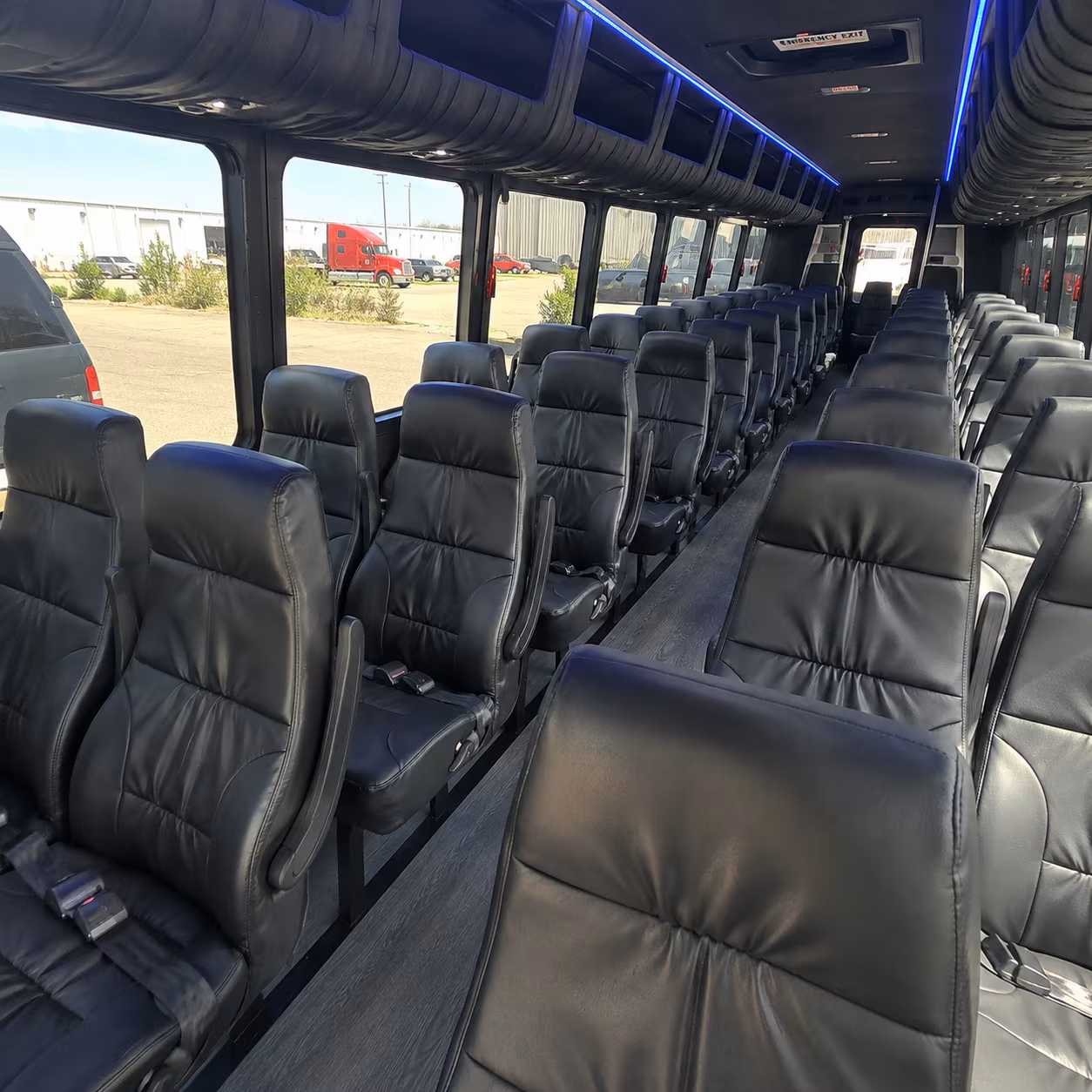 southfield 25 passenger minibus interior