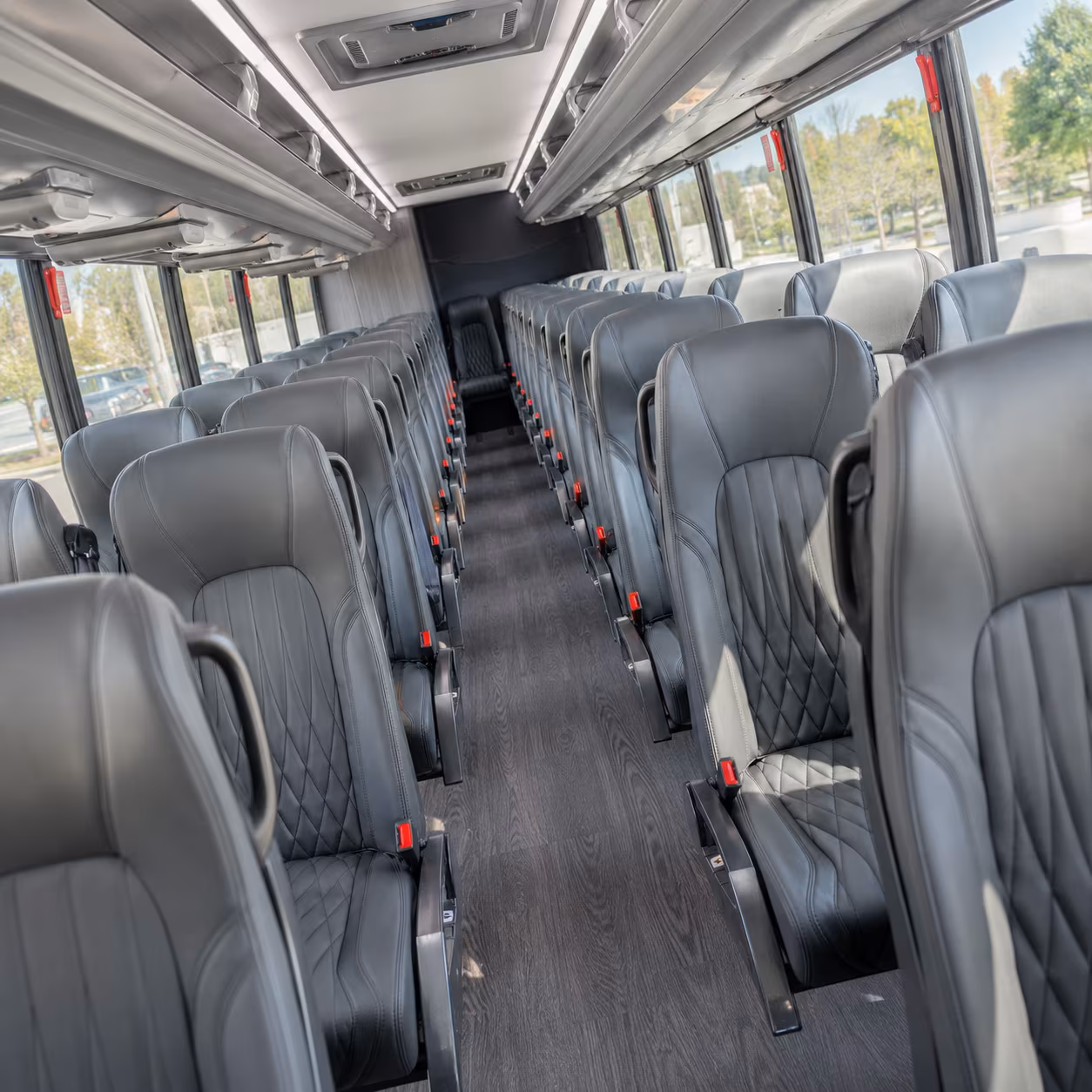 southfield 28 passenger minibus inside