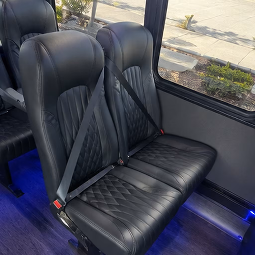southfield 35 passenger minibus inside