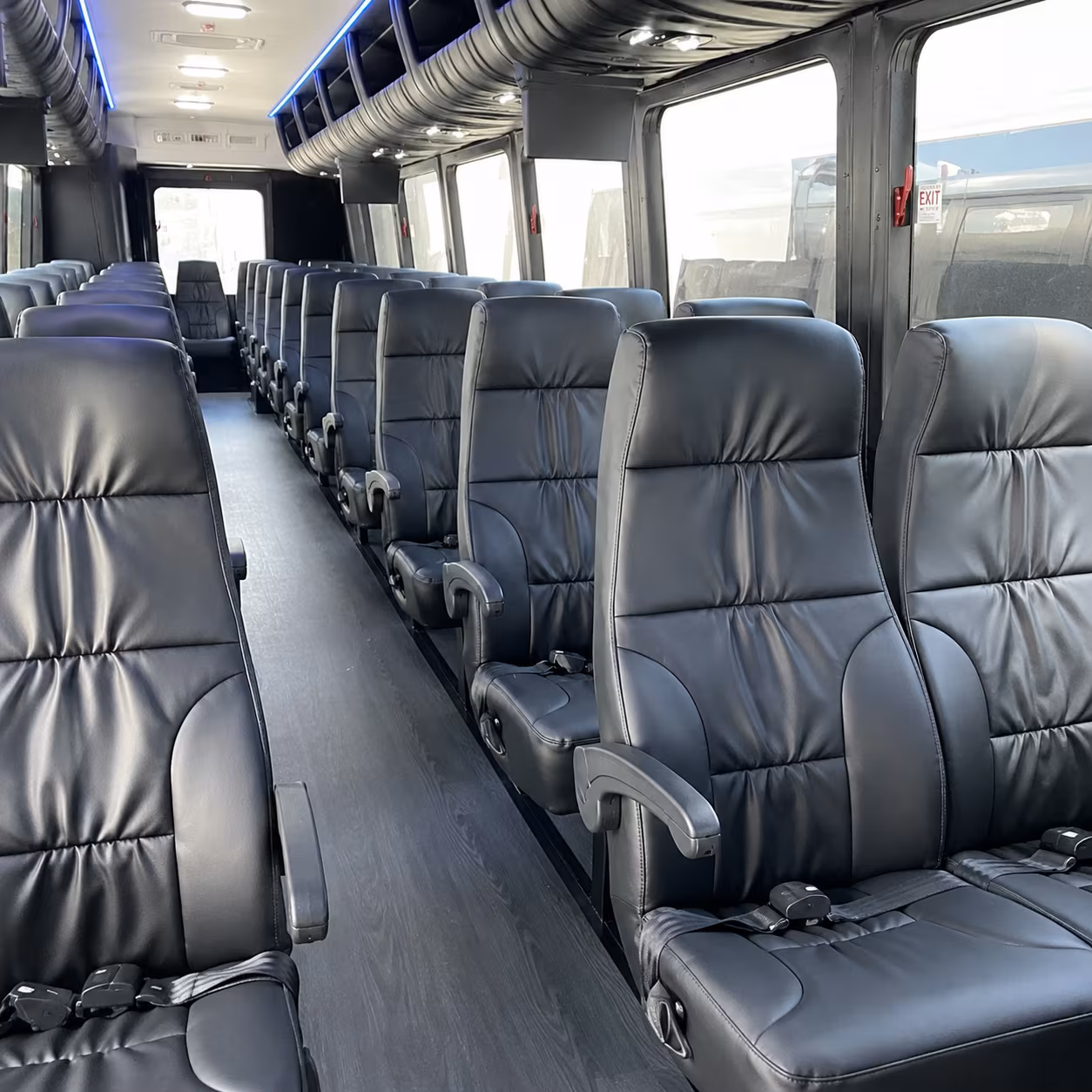 southfield 35 passenger minibus interior