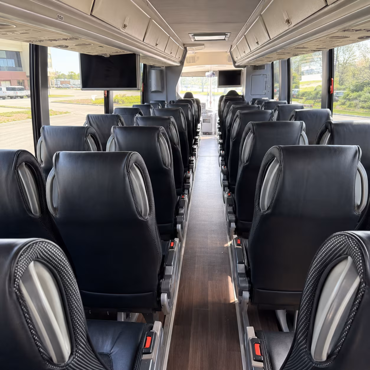 southfield 56 passenger charter bus interior