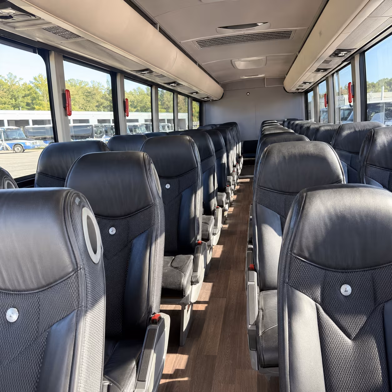 southfield charter bus rentals for federal agency staff personnel shuttles