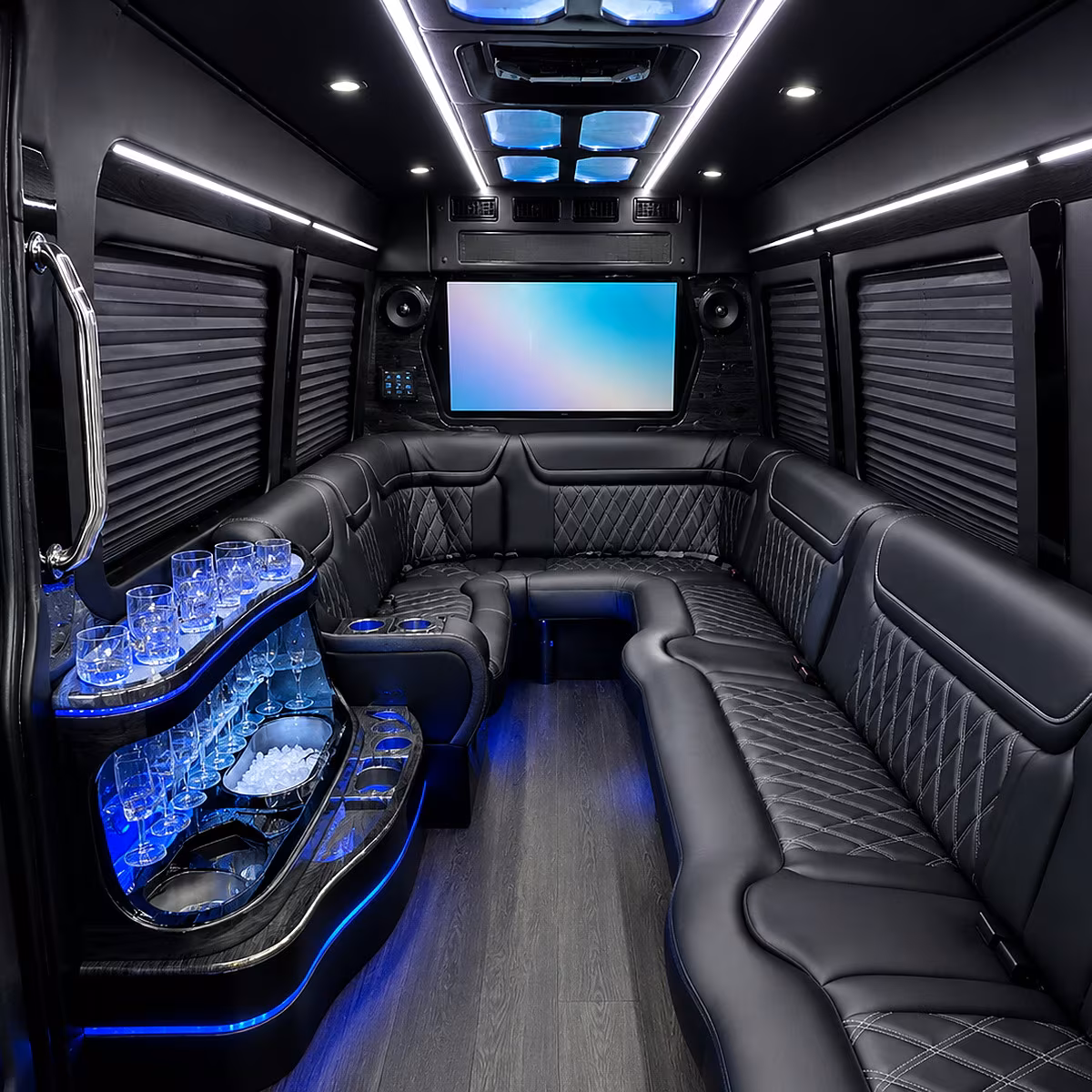 southfield party bus rental interior