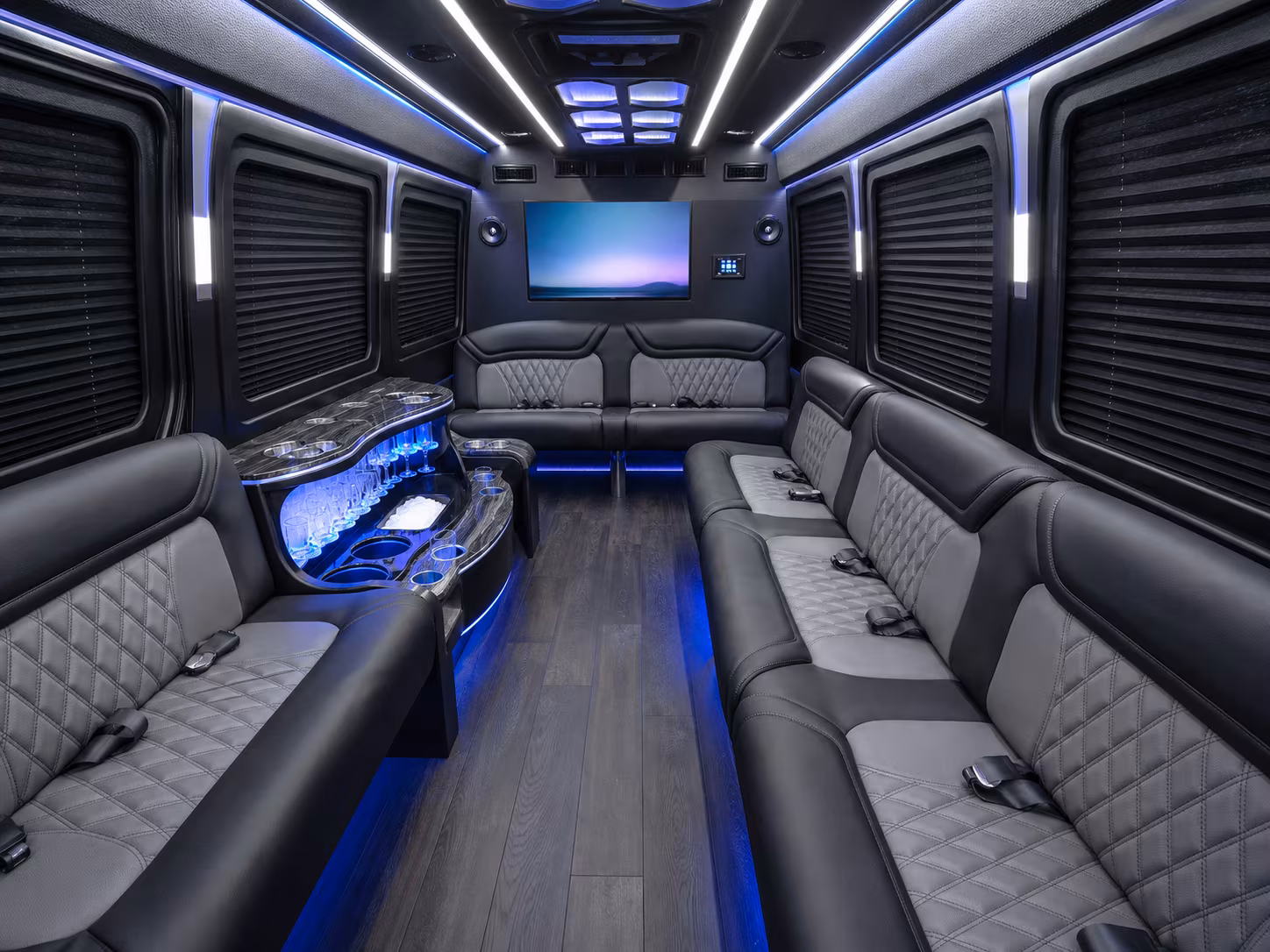 southfield sprinter limousine inside