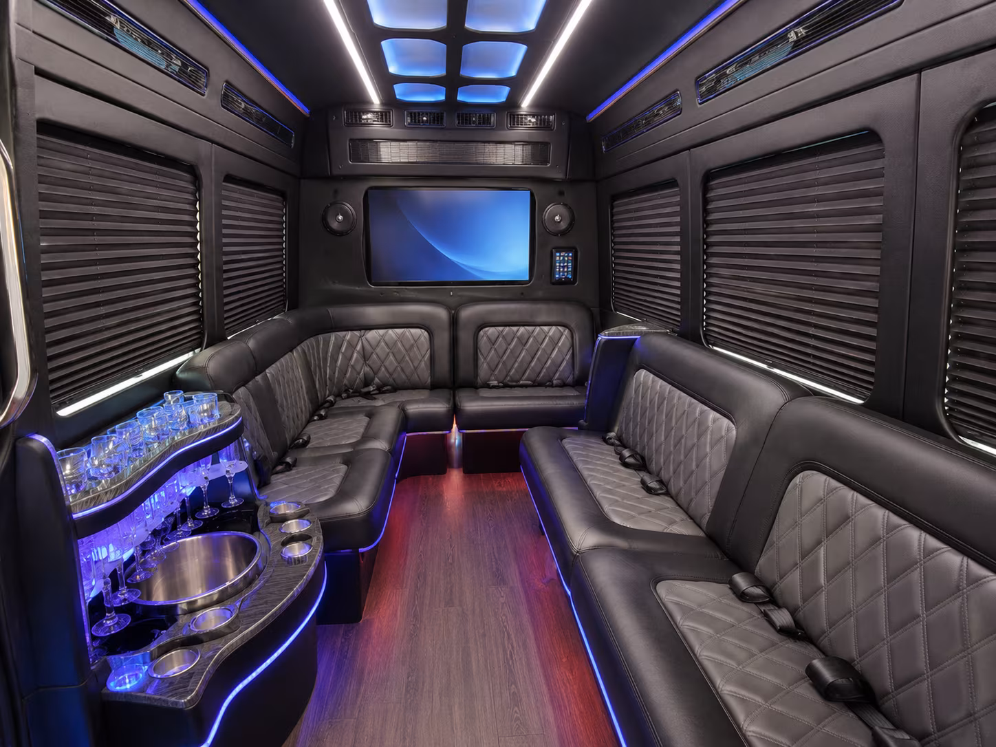 southfield sprinter limousine interior