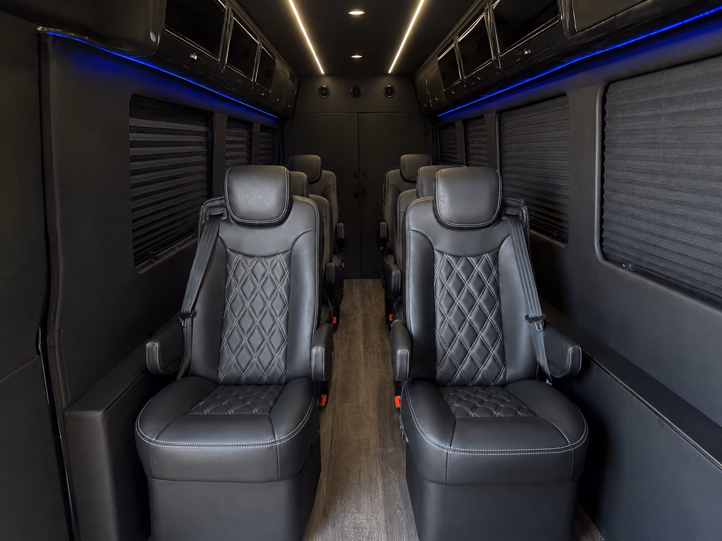 southfield sprinter van with driver inside